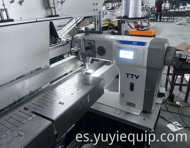 Unidad de costura automática de persianas romanas controlada por PLC, costura de rieles de 8-80 mm con corte de hilo automático por infrarrojos